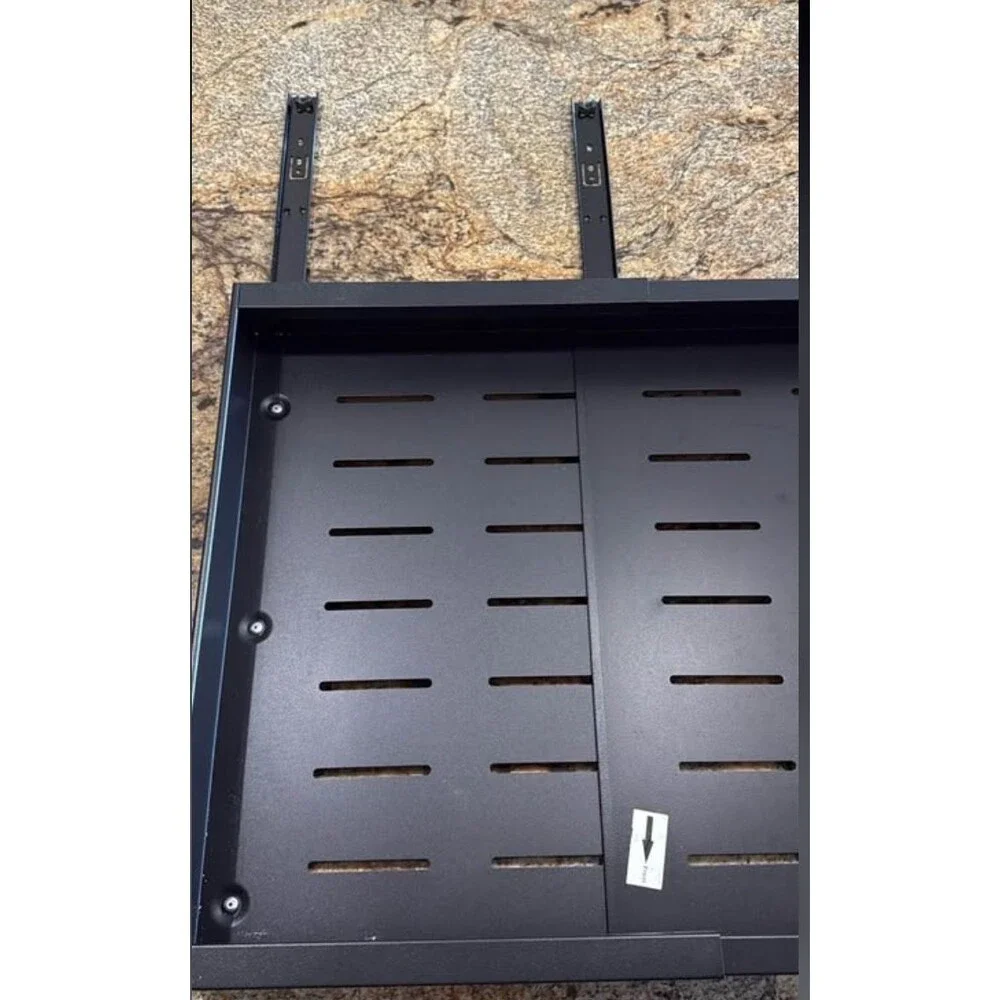 (2) Pack Expandable Pull Out Cabinet Organizer Shelf Drawer Black Metal